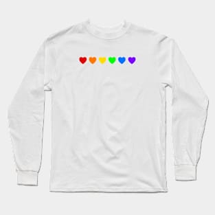 Rainbow Hearts Spectrum Long Sleeve T-Shirt